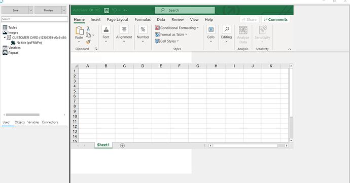 Layout bug Excel